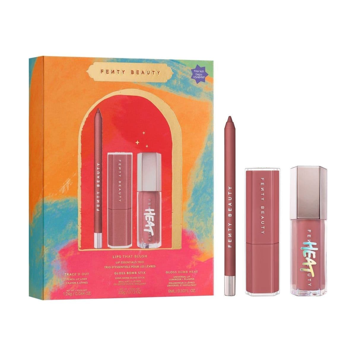 Embalagem de Kit Fenty Beauty Ramadan Iconic Lip Trio