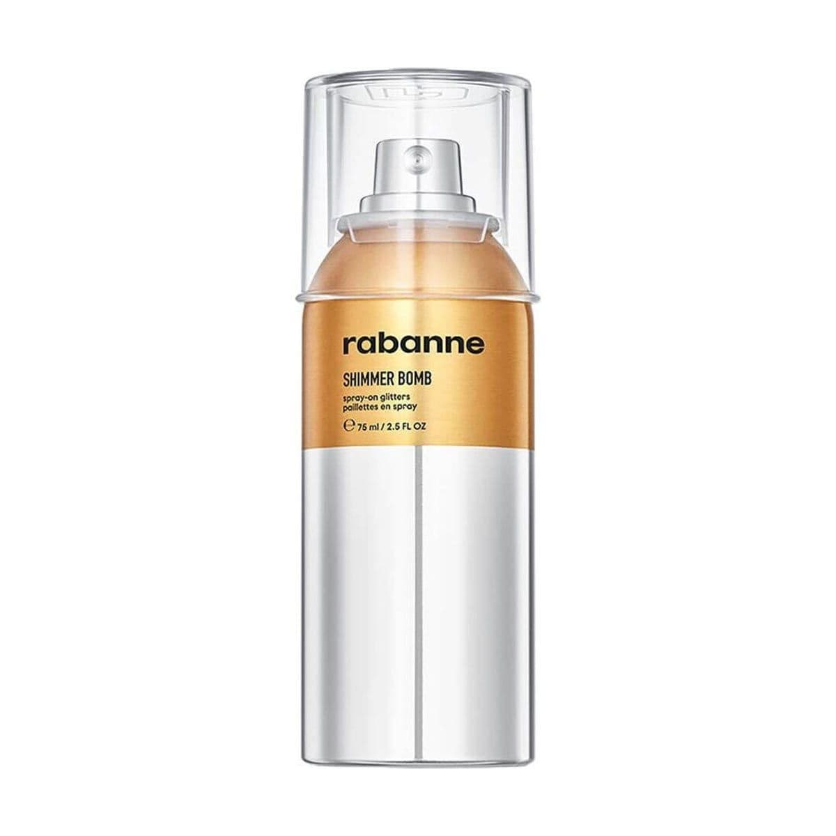 Embalagem de Glitter em Spray Rabanne Shimmer Bomb