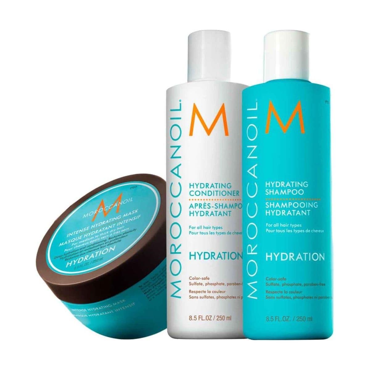Embalagem de Kit Trio Hidratação Moroccanoil Hydrate