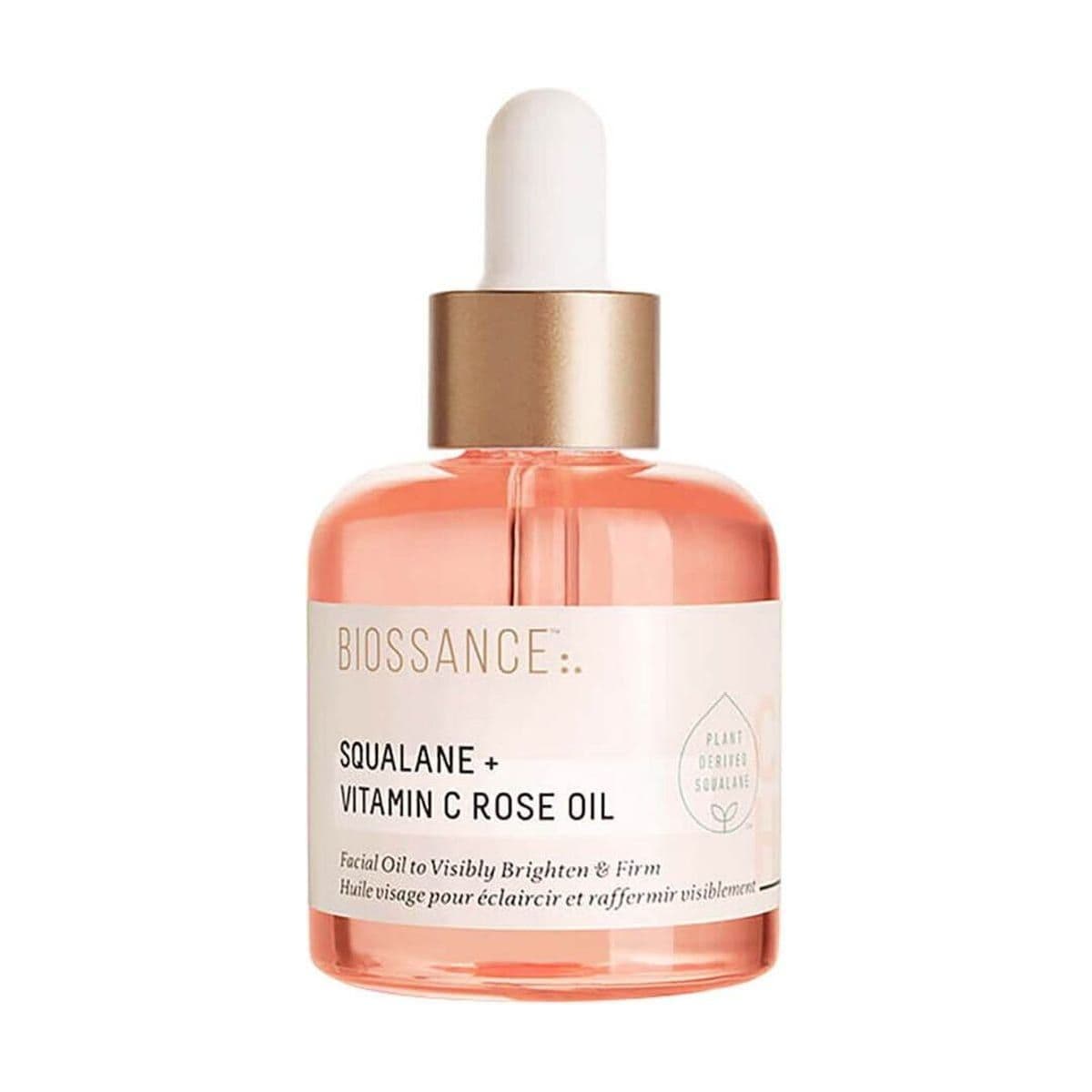 Embalagem de Óleo Facial de Vitamina C com Rosas e Esqualano Biossance