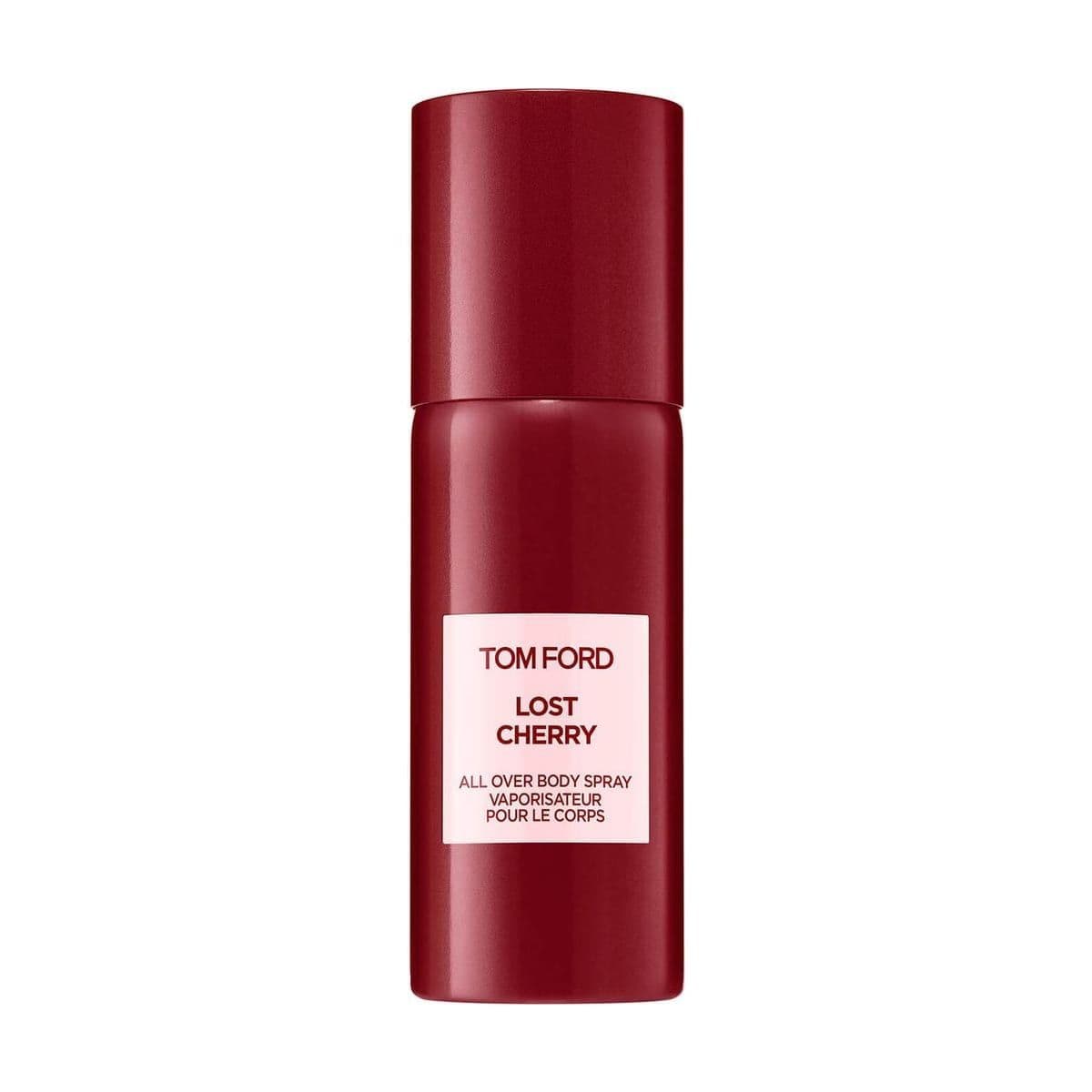 Embalagem de Body Spray Tom Ford Private Blend Lost Cherry Unissex