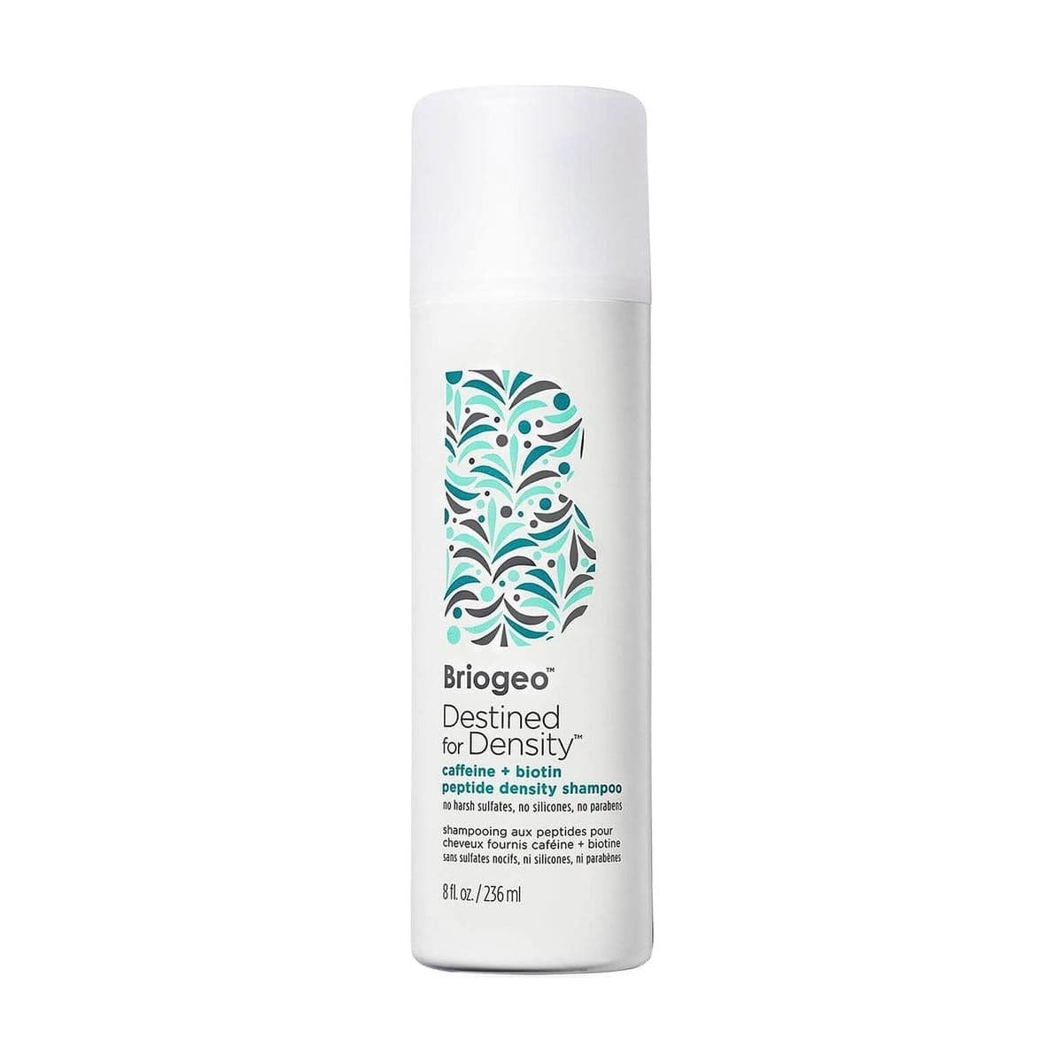 Embalagem de Shampoo Briogeo Destined for Density™ Caffeine + Biotin Peptide