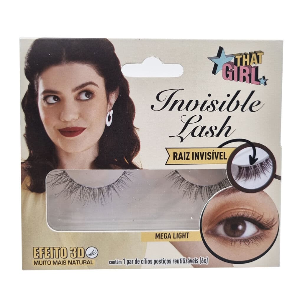Embalagem de Cílios Postiços That Girl Invisible Lash 3D