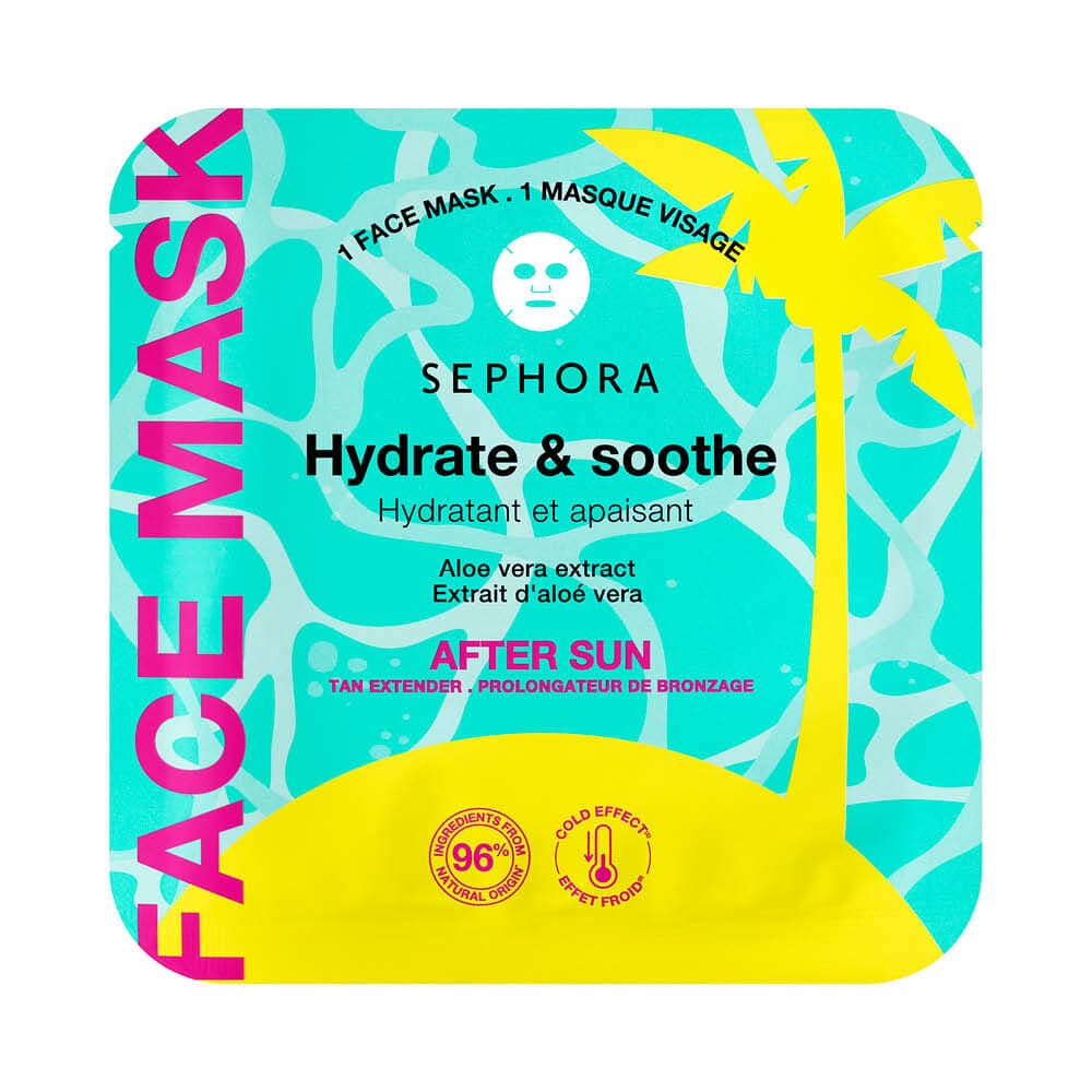 Embalagem de Máscara Facial Pós-Sol Sephora Collection Colorful Summer Capsule