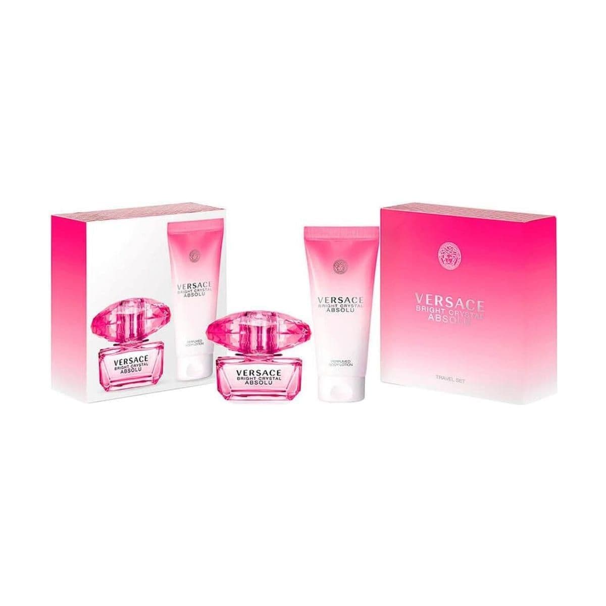 Embalagem de Kit Coffret Versace Bright Crystal Absolu Feminino Eau de Parfum