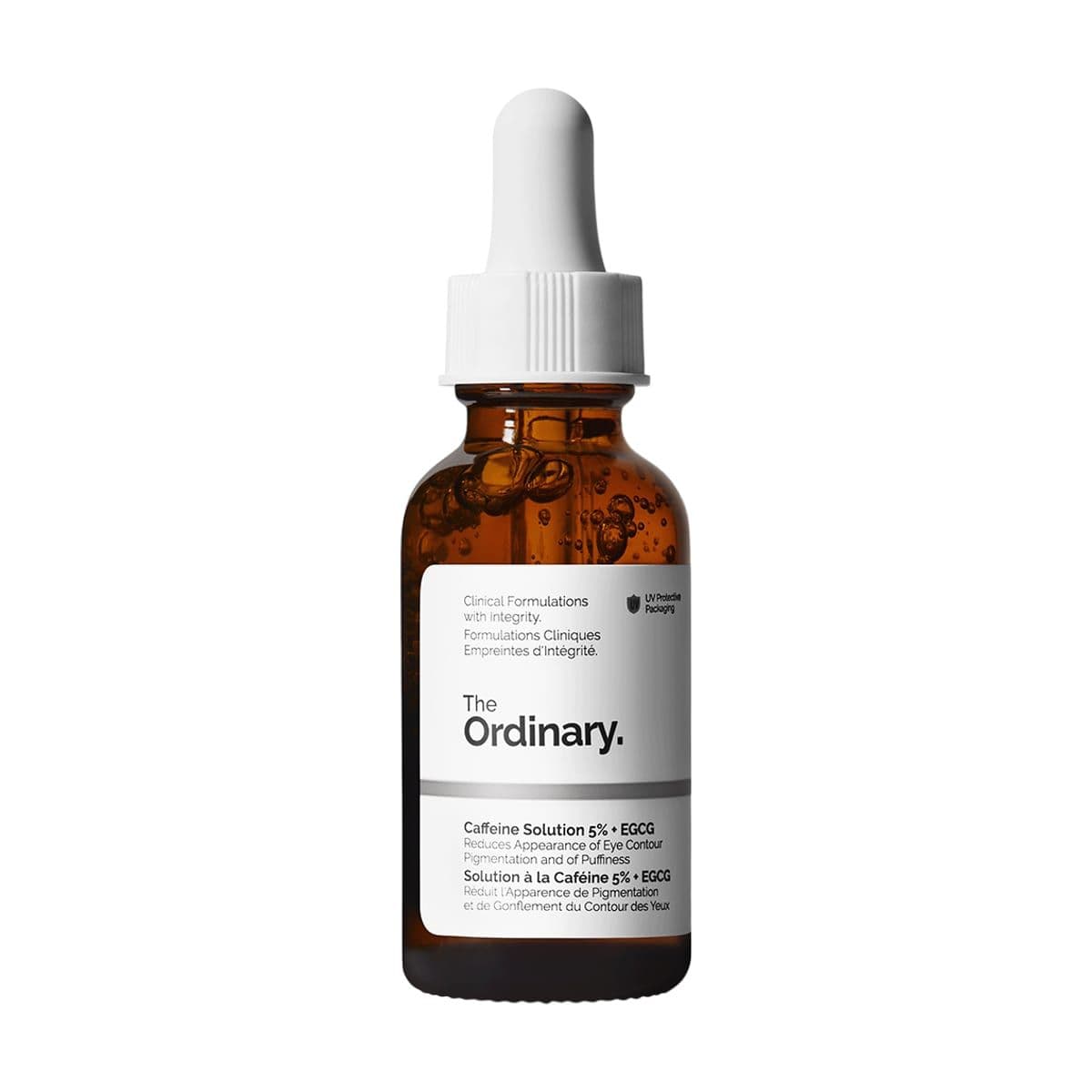 Embalagem de sérum revitalizante para olhos the ordinary caffeine solution 5% + egcg