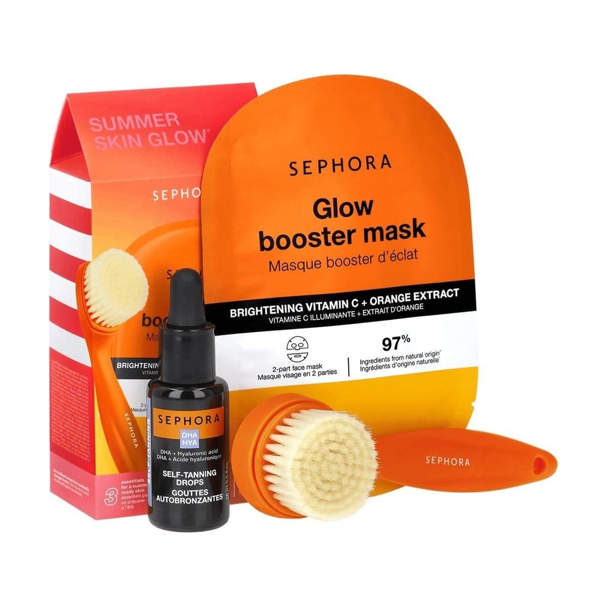 Embalagem de Kit Glow Sephora Collection