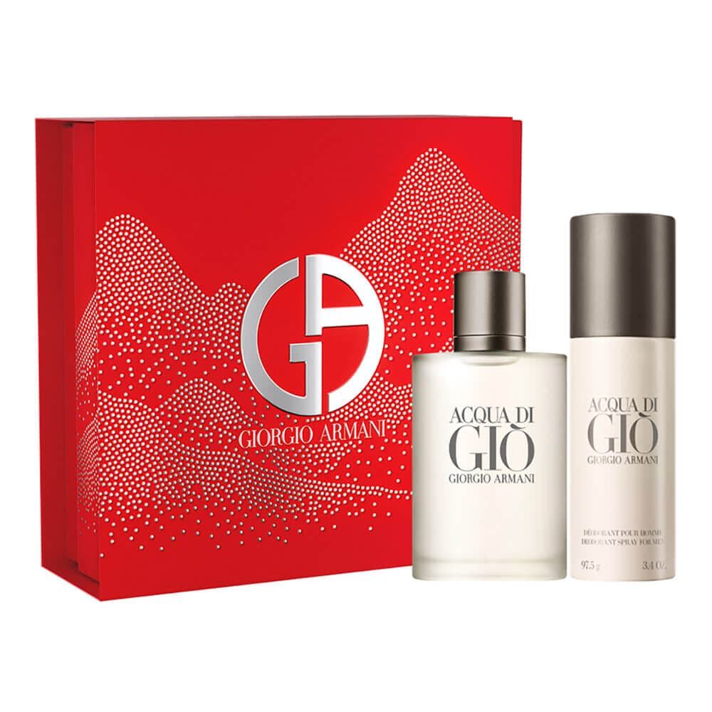 Embalagem de Kit Coffret Giorgio Armani Acqua di Giò Masculino Eau de Toilette