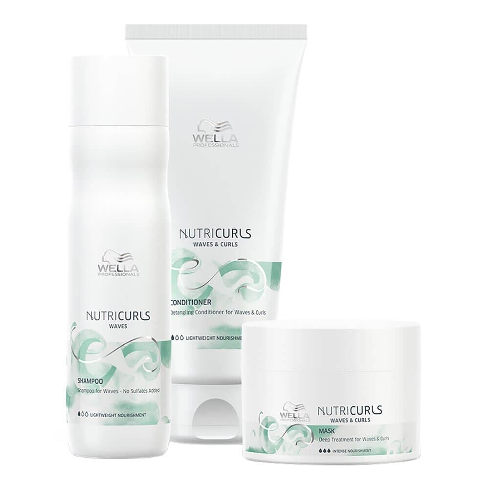 Embalagem de Kit Wella Professionals Nutricurls Trio