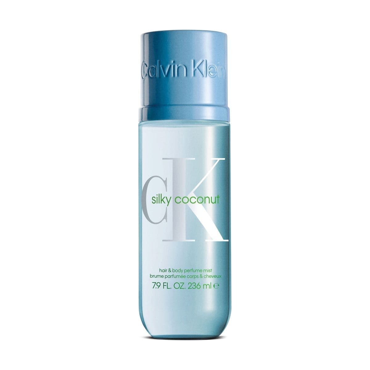 Embalagem de Body Splash Calvin Klein Silky Coconut Body & Hair Mist