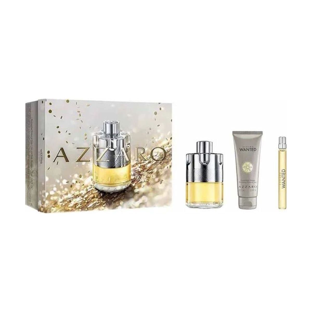 Embalagem de Kit Coffret Azzaro Wanted Masculino Eau de Toilette