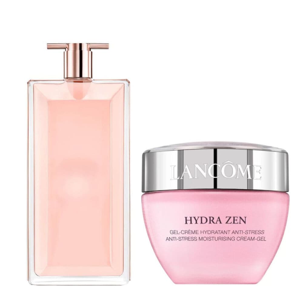 Embalagem de Kit Lancôme Idôle e Hydra Zen