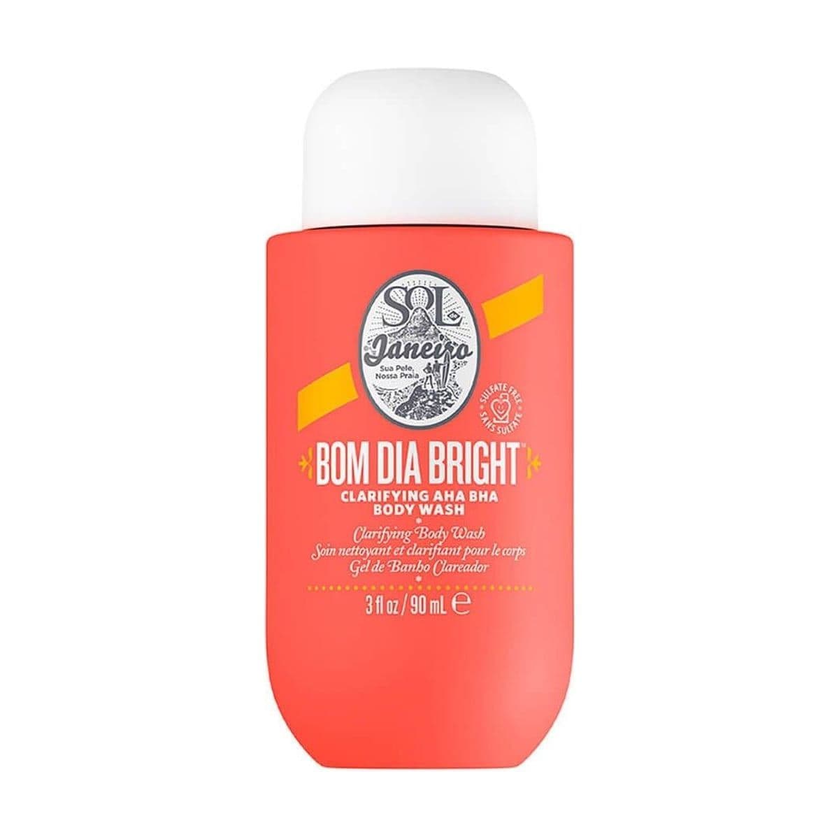 Embalagem de Sabonete Cremoso Hidratante Sol de Janeiro Bom Dia Bright™ Clarifying AHA BHA
