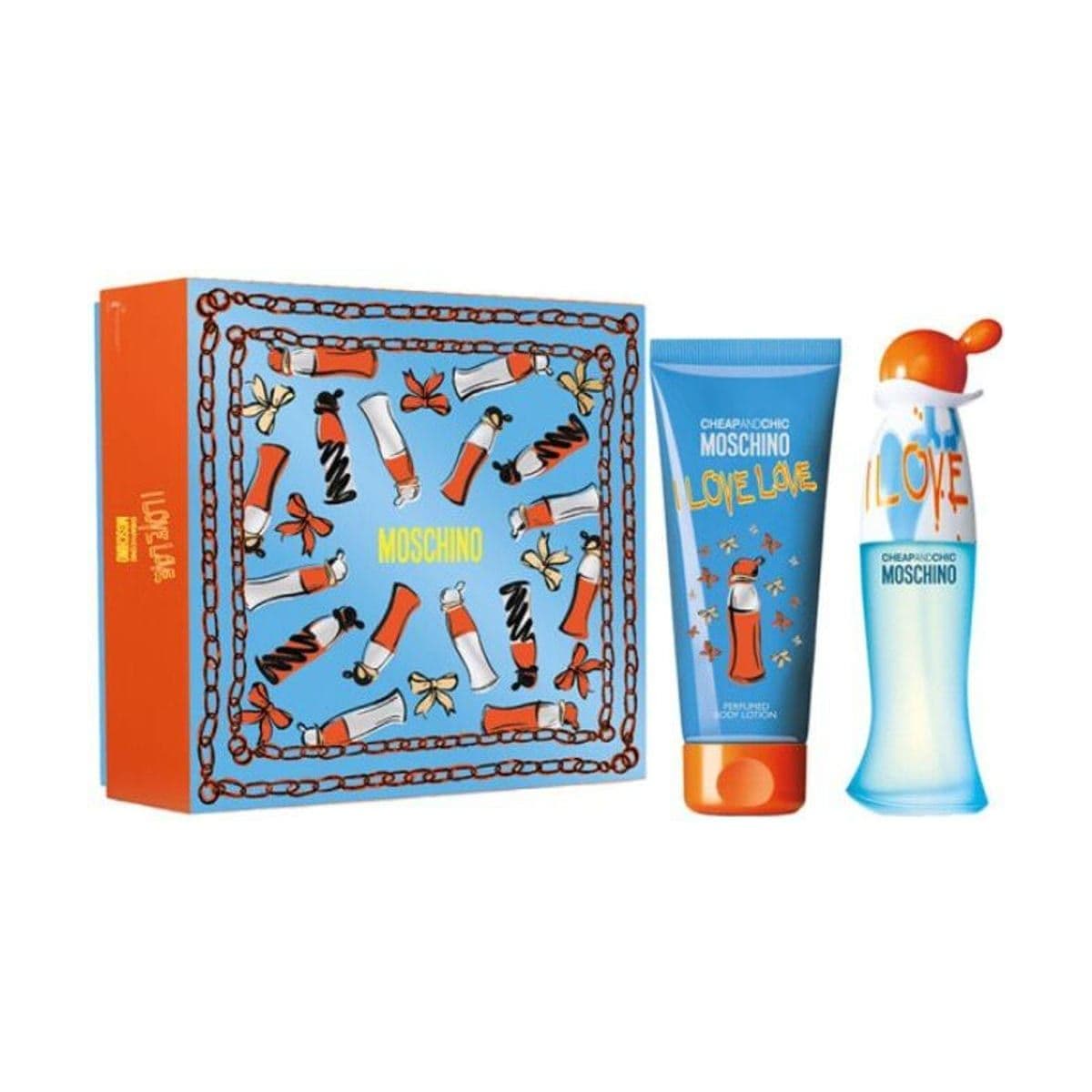Embalagem de Kit Coffret Moschino I Love Love Feminino Eau De Toilette