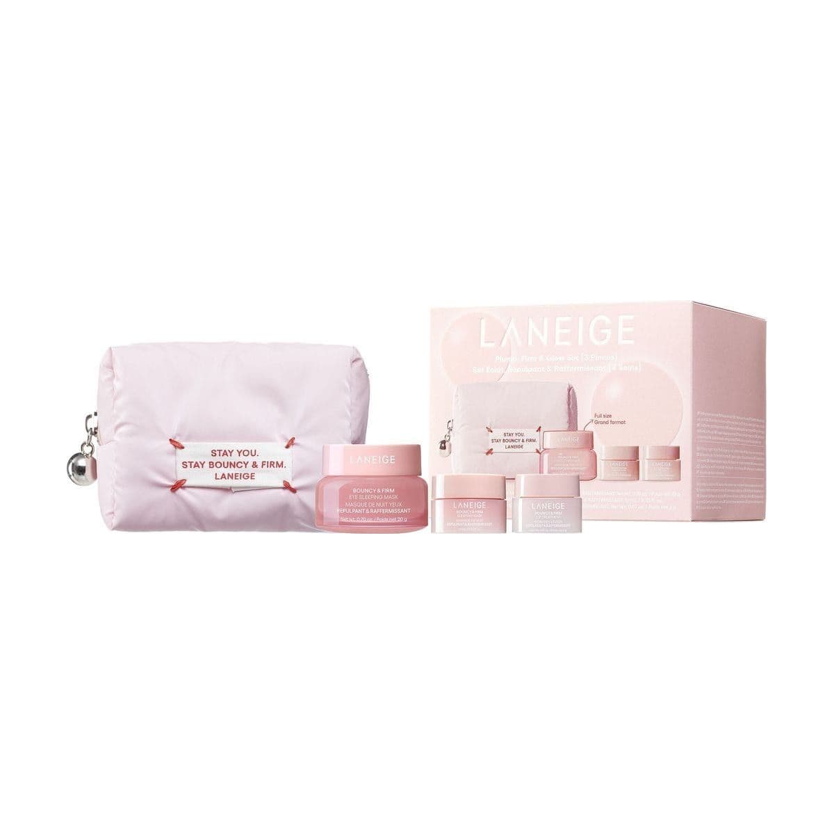 Embalagem de Kit Facial Laneige Plump, Firm & Glow