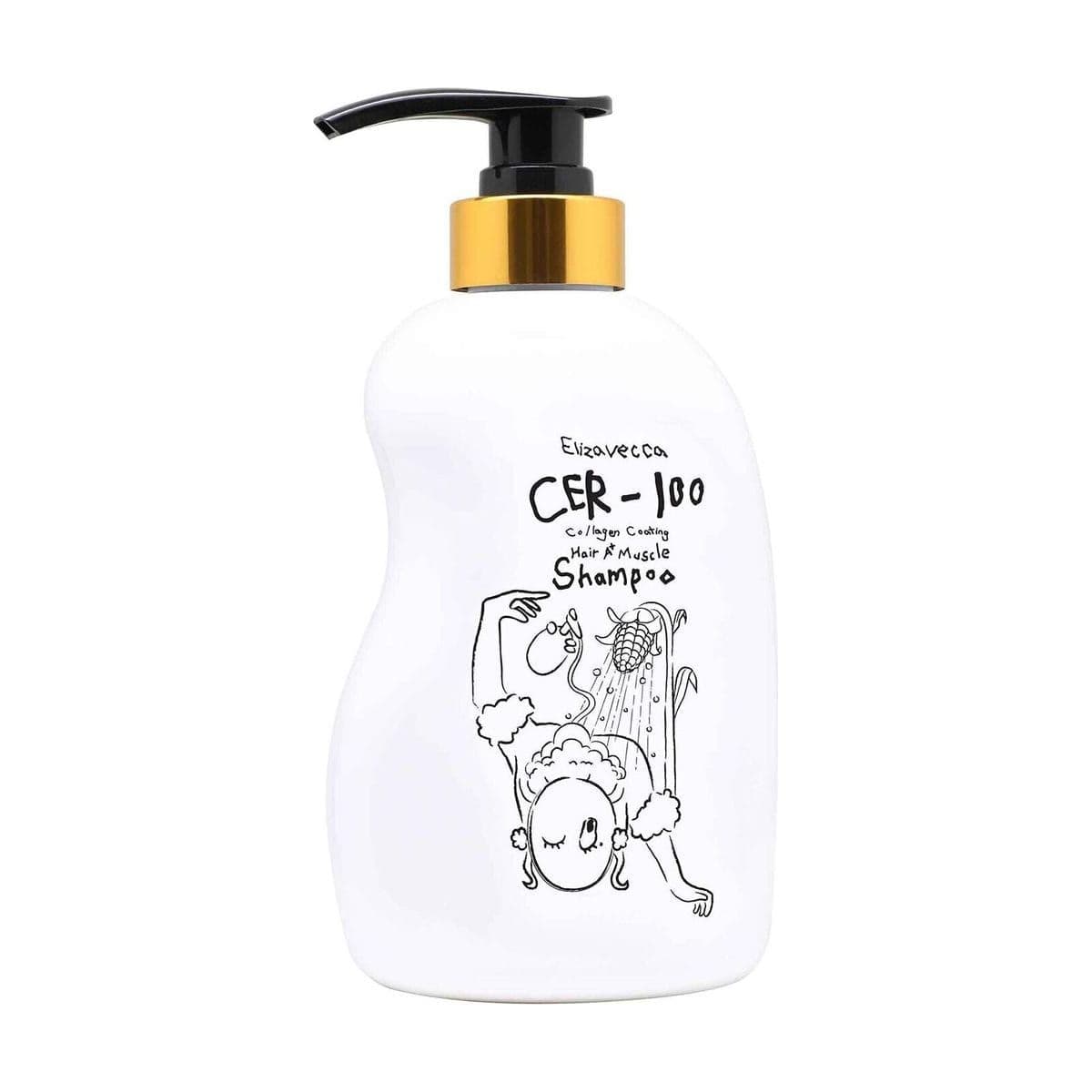 Embalagem de Shampoo Fortalecedor Elizavecca CER-100 Collagen Coating Hair A+ Muscle
