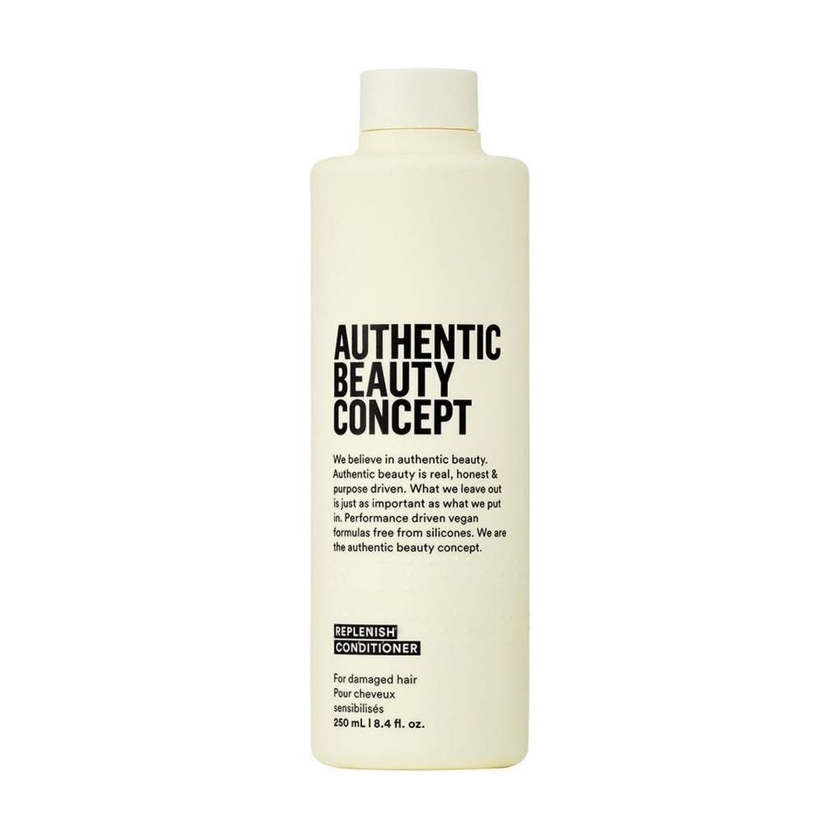 Embalagem de Condicionador Reparador Authentic Beauty Concept Replenish