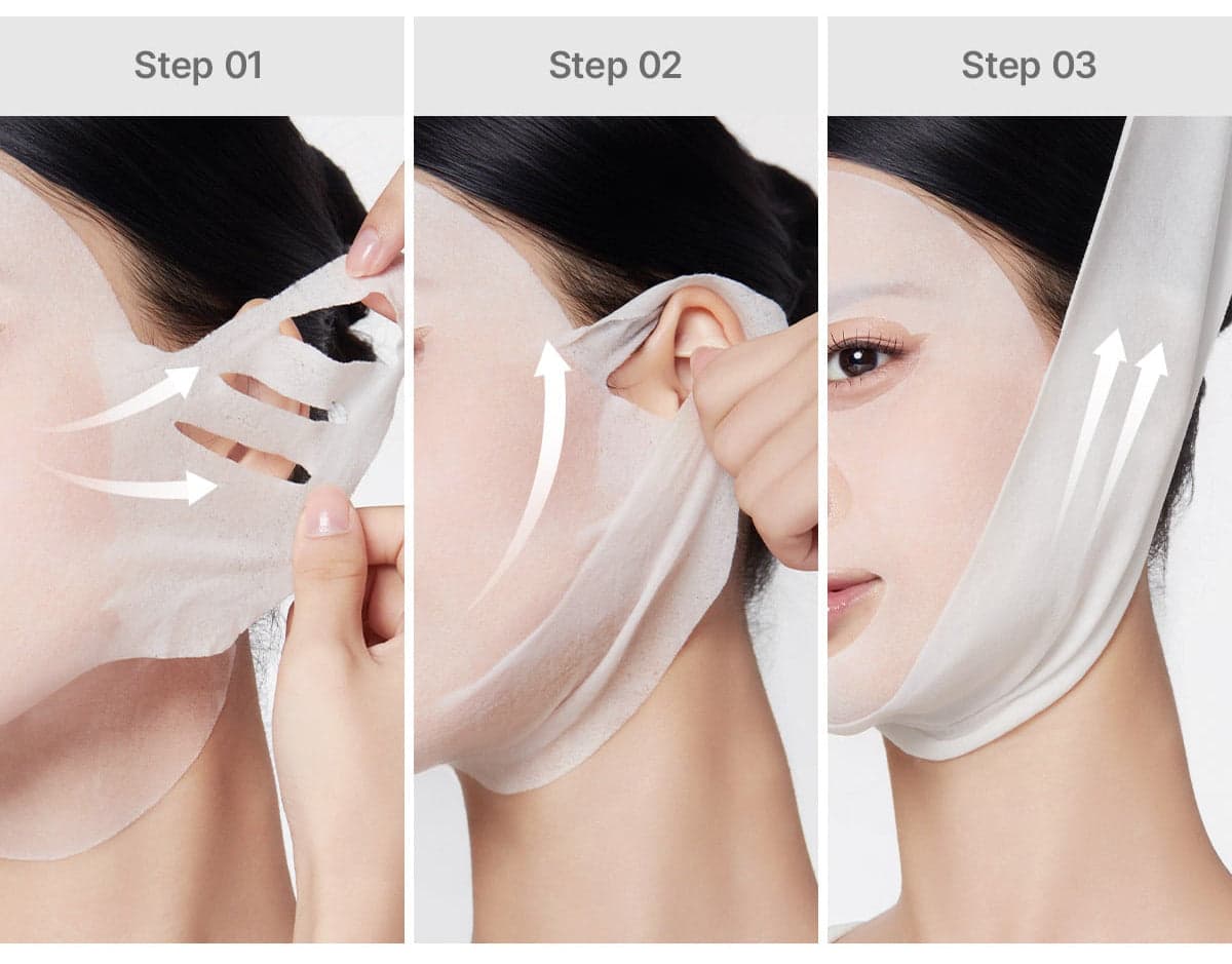 Embalagem de Medicube PDRN Pink Tension Up Mask Set 34g x 4 Unidades