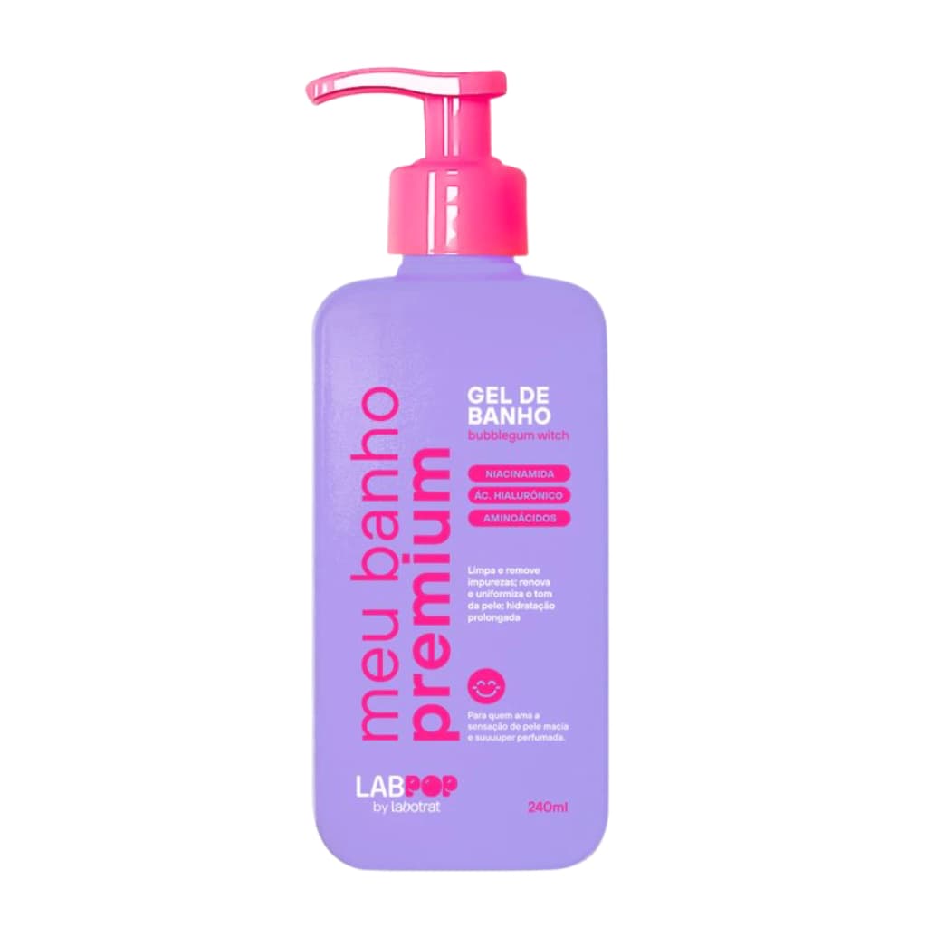 Embalagem de Labotrat Labpop Meu Banho Premium Gel de Banho 240ml
