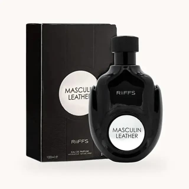 Embalagem de Riiffs Masculin Leather Eau de Parfum - Perfume Masculino