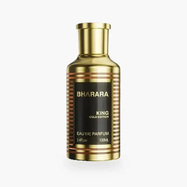 Embalagem de Bharara King Gold Edition Eau de Parfum - Perfume Masculino
