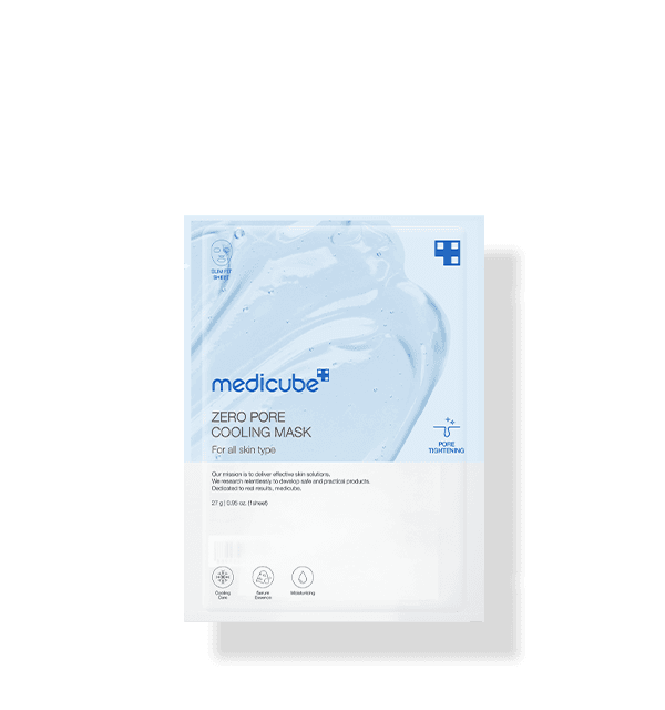 Embalagem de Medicube Zero Pore Cooling Mask 27g X 5 Unidades