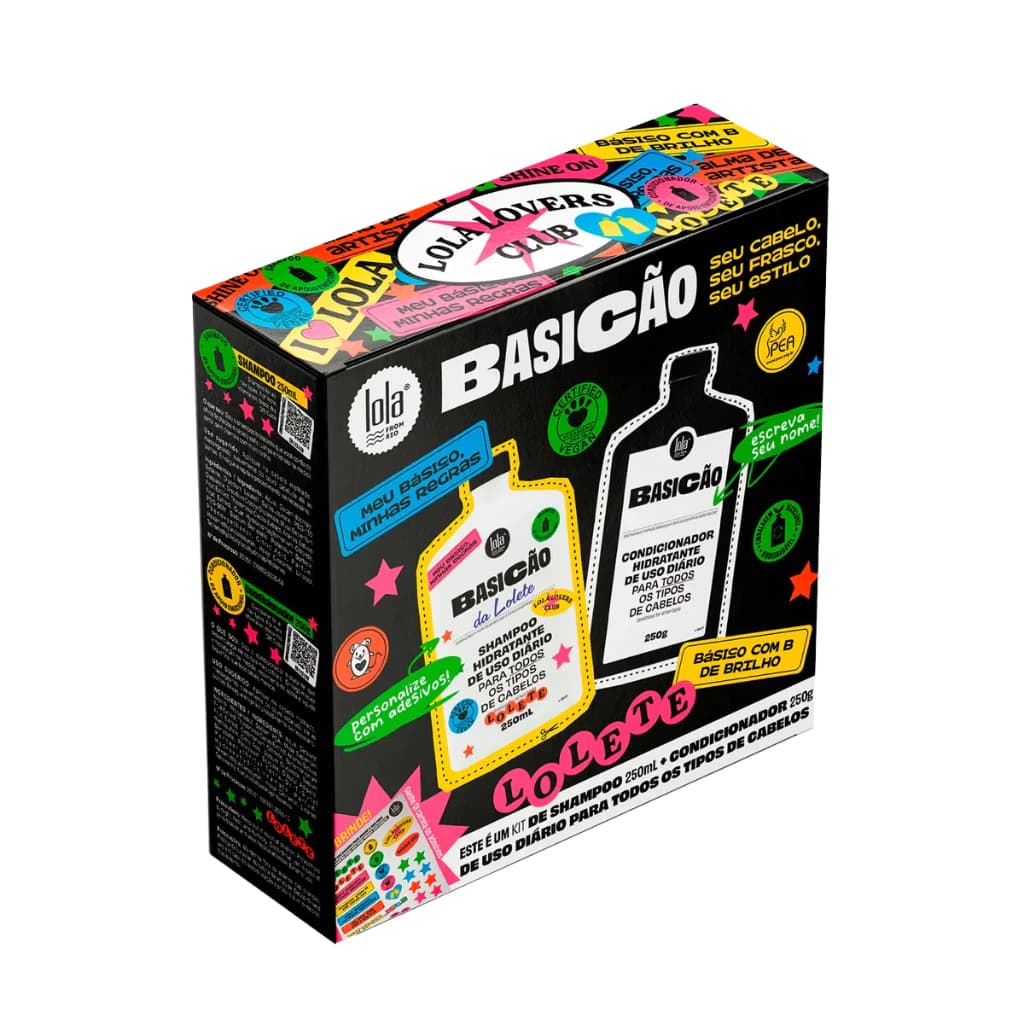 Embalagem de Kit Shampoo E Condicionador Lola Basicão 250ml