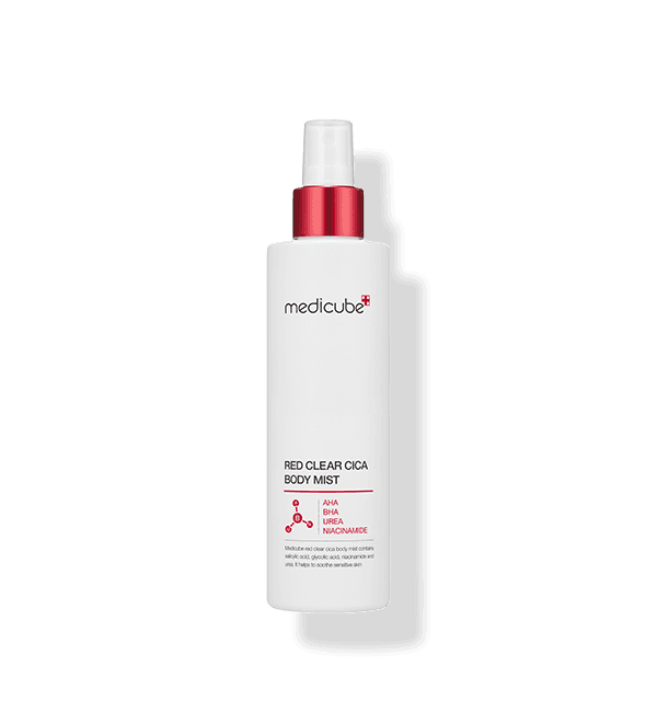 Embalagem de Medicube Red Clear Cica Body Mist 200ml