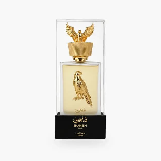 Embalagem de Lattafa Shaheen Gold Eau de Parfum - Perfume Unissex