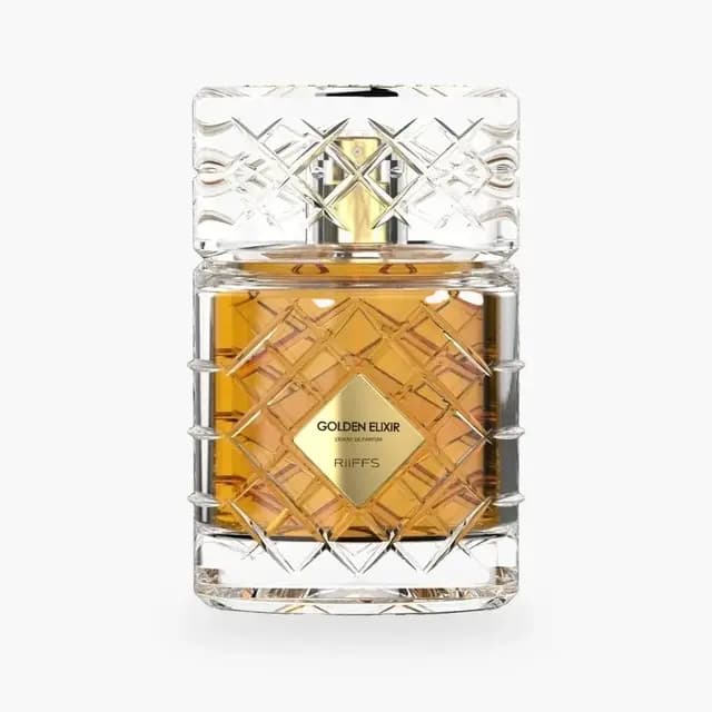 Embalagem de Riiffs Golden Elixir Eau de Parfum - Perfume Unissex