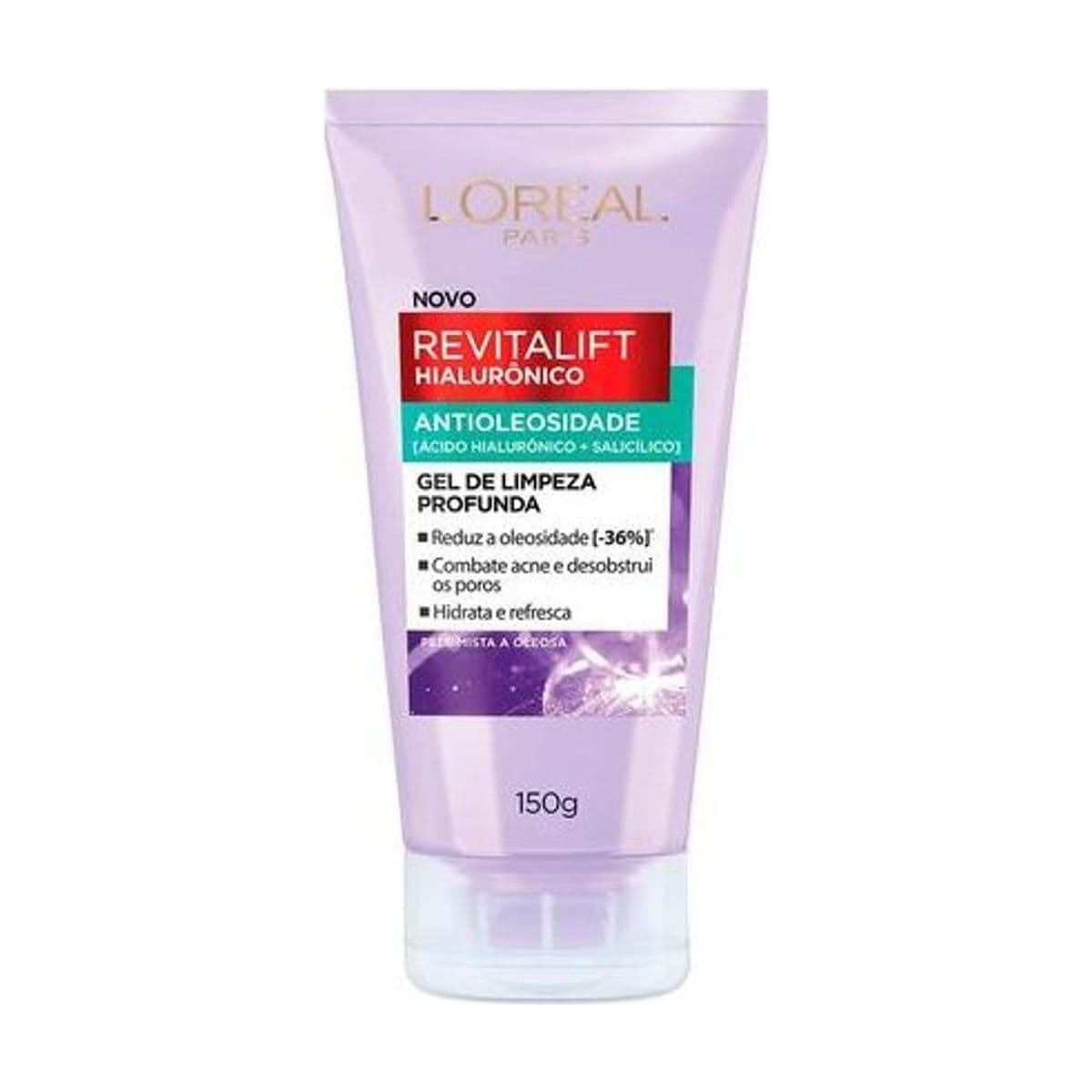 Embalagem de Gel de Limpeza Antioleosidade L'Oréal Paris Revitalift Hiaurônico