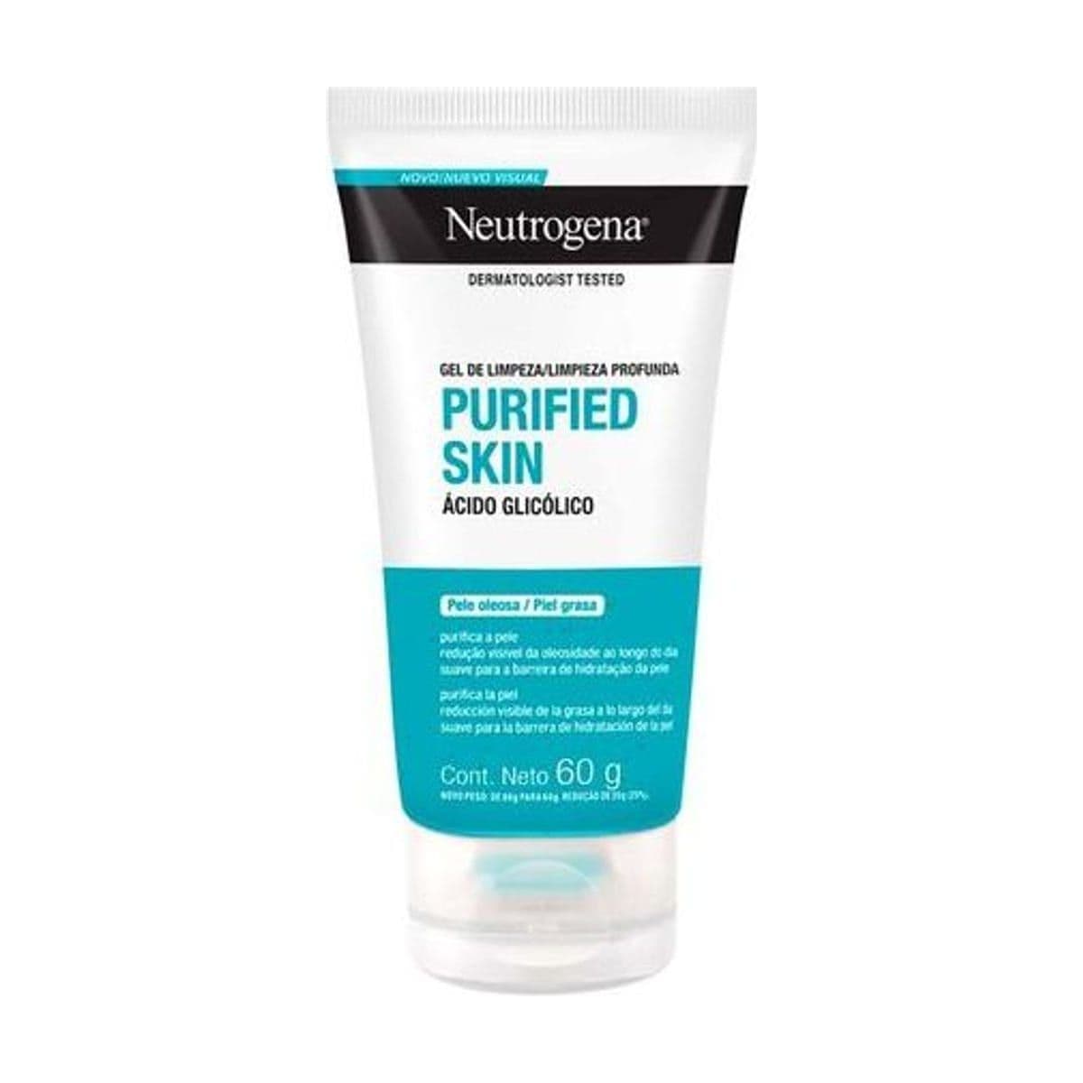 Embalagem de Sabonete Líquido Facial Neutrogena - Purified Skin