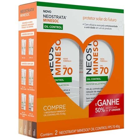 Embalagem de Promopack Neostrata Minesol OC FPS70 50% Desconto na 2a unidade