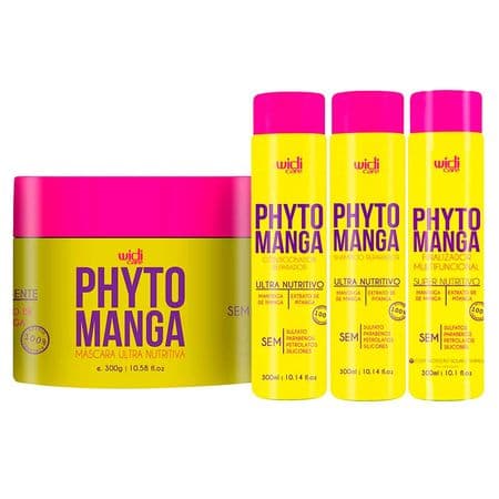 Embalagem de Widi Care Phytomanga Kit Shampoo + Condicionador + Máscara + Finalizador